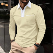 Archis | Long-sleeve Shirt with Contrast Collar