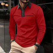 Archis | Long-sleeve Shirt with Contrast Collar