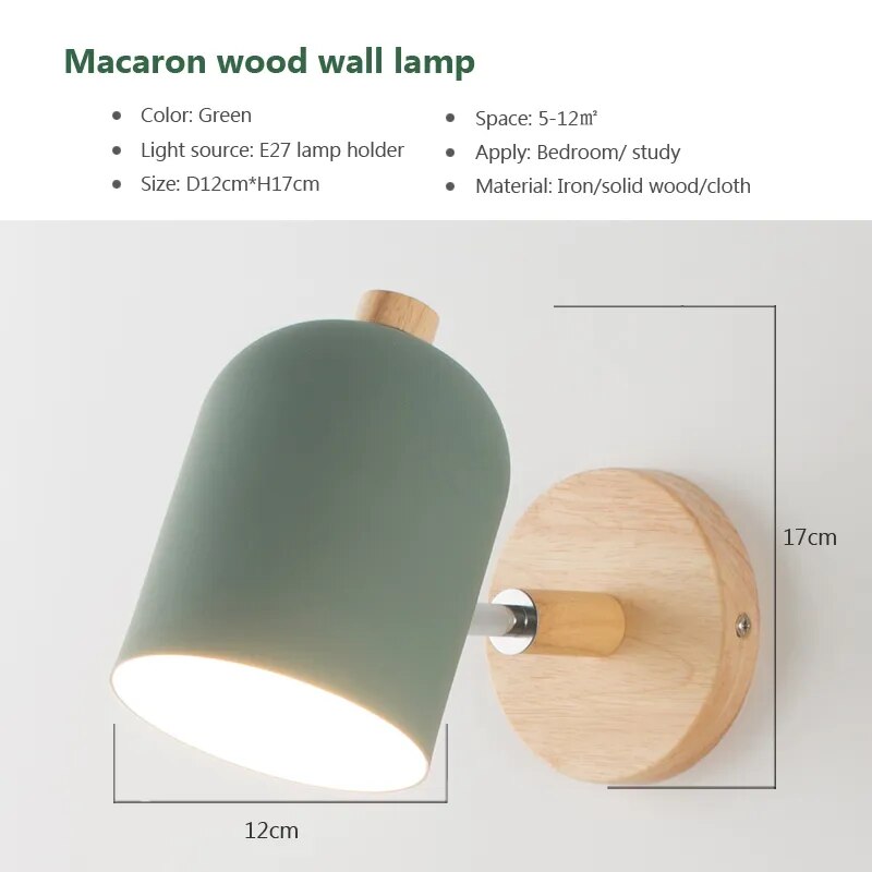 WoodLuma | Cute Wooden Wall Hanging Lamp