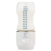 Smart baby bottle with temperature designation and ergonomic design