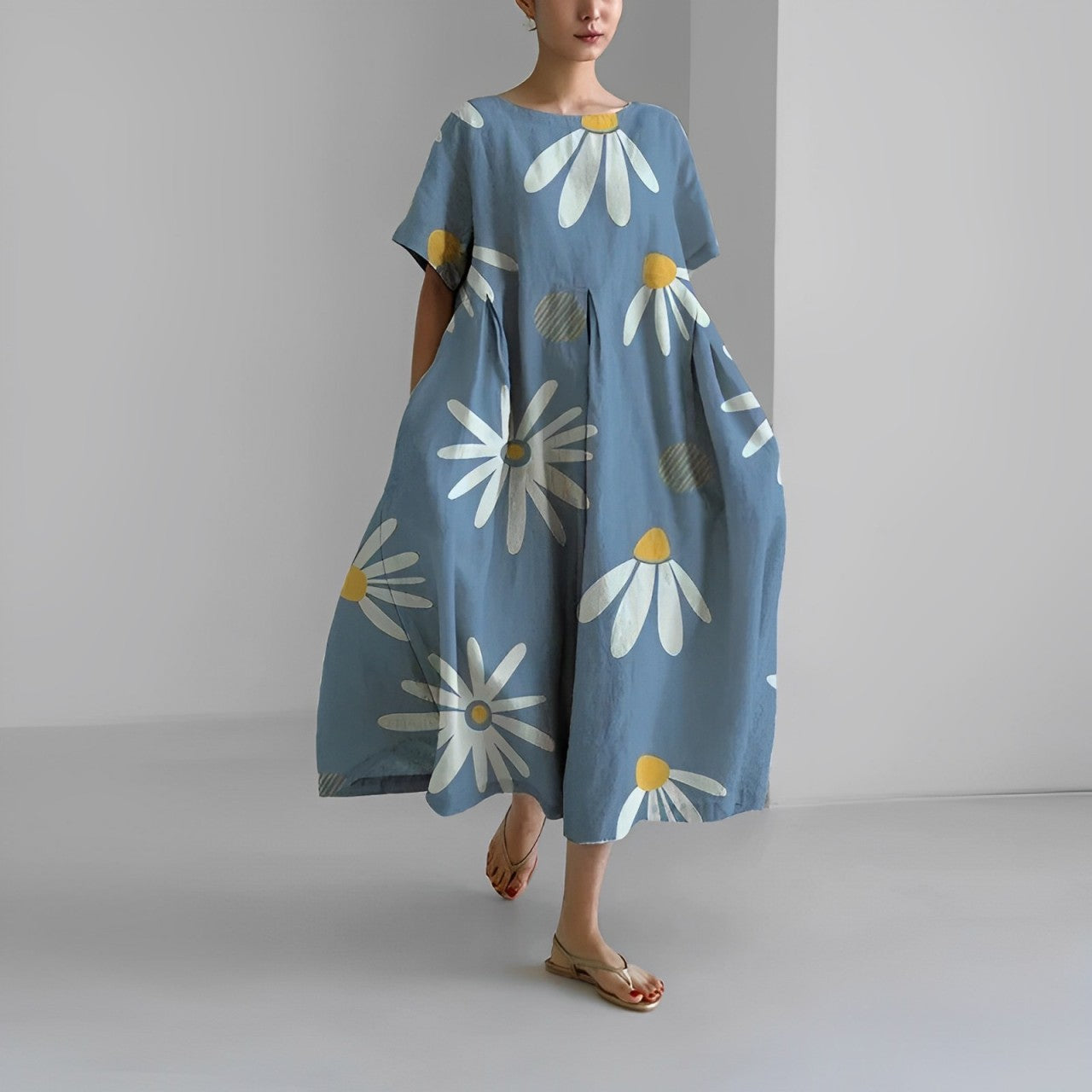 Lotina | Boho Floral Dress